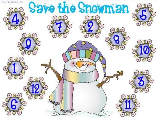 Save the Snowman - 2 Winter Math Freebies