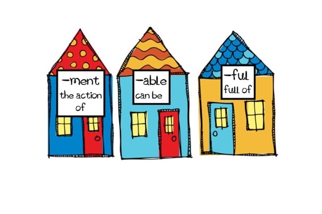 Suffix Houses - Teach Junkie
