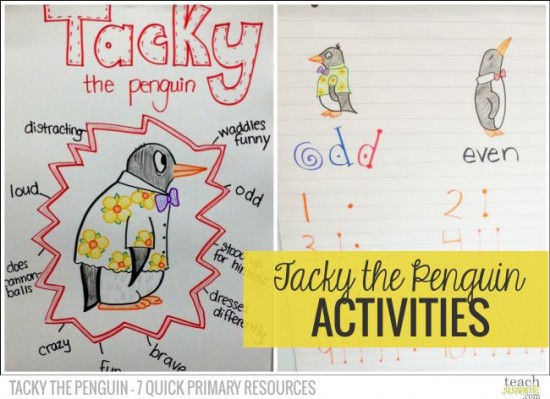 Tacky The Penguin Activities - Tacky the Penguin - 7 Quick Primary Resources