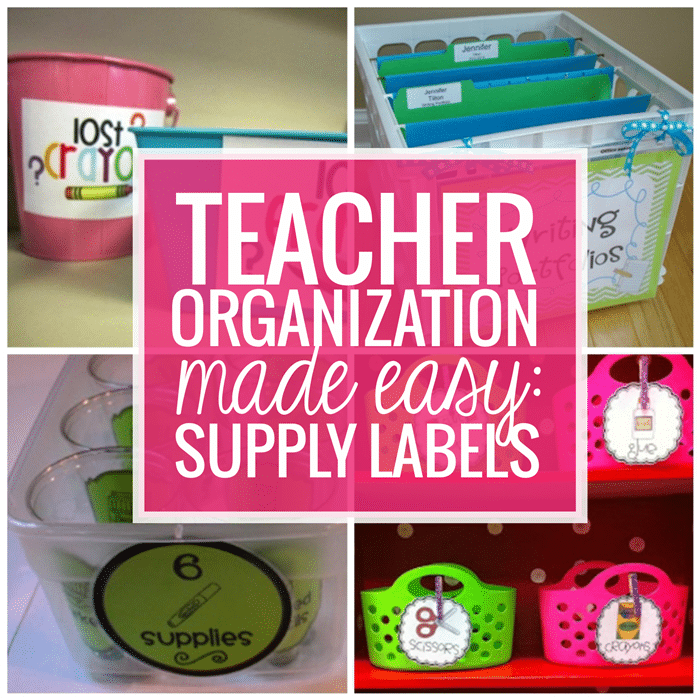 Teacher Organization Made Easy Supply Labels