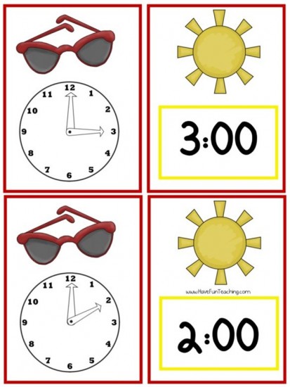 18 Telling Time To The Hour Resources - Time for sunshine - Teach Junkie