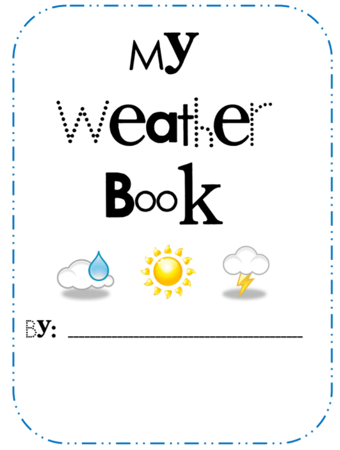 Weather Lesson Ideas and Free Weather Book Activity Printable