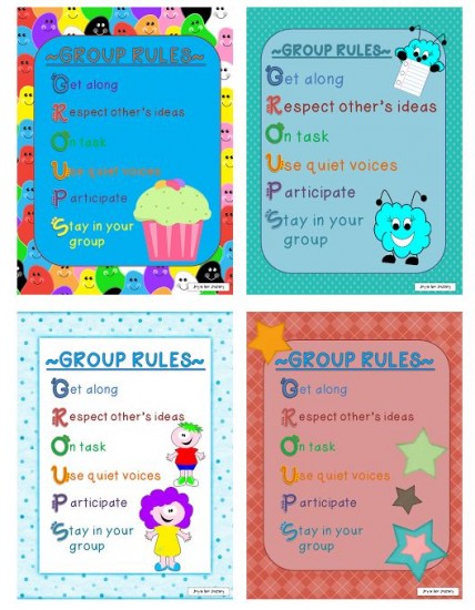 Creating Rules for Group Work {Printable}
